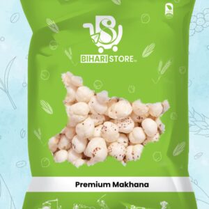 Premium Makhana, 100 GM | Mithila Food | Fit for Fasting | Foxnuts, Lotus Puffs | Rich in Calcium, Maintains Weight, Healthy Snacks