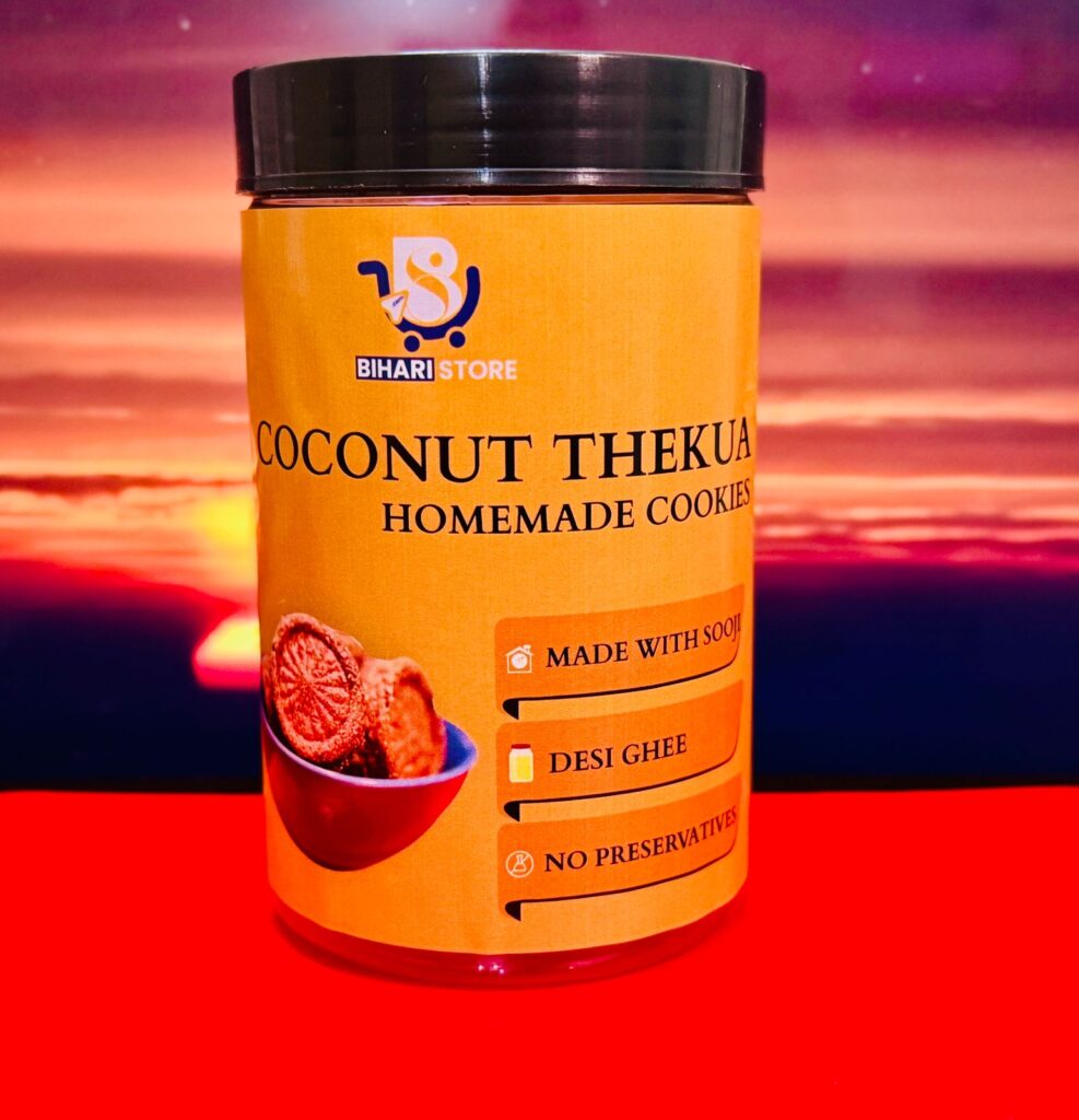 Homemade Authentic Traditional Coconut Sooji Thekua | Desi Cookies | 250 GM